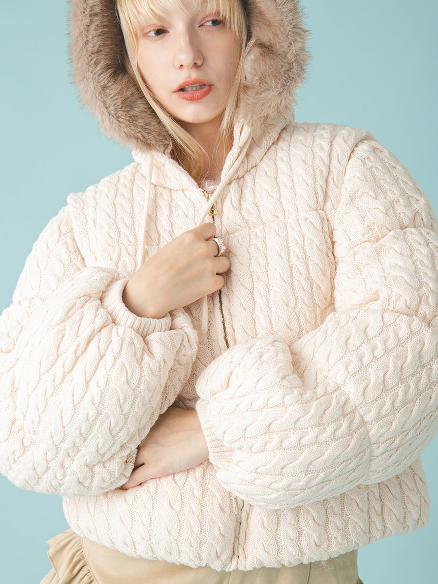 FURFUR「4WAYニットパディングジャケット」|ダウン|