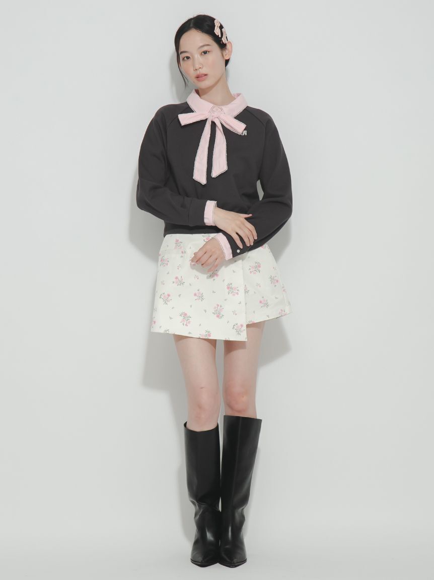 FURFUR「【WEB・一部店舗限定カラー】シャツドッキングボウタイスウェット」|スウェット・ジャージ|
