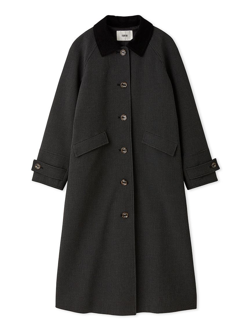FURFUR「ステンカラーロングコート」|ステンカラーコート|GRY
