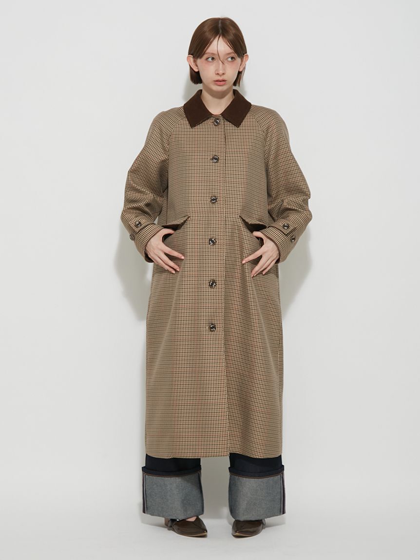 FURFUR「ステンカラーロングコート」|ステンカラーコート|CHECK