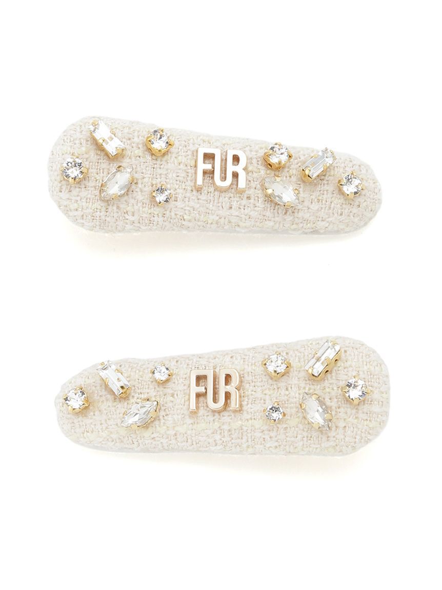 FURFUR「ツイードヘアピンセット」|ヘアバンド|
