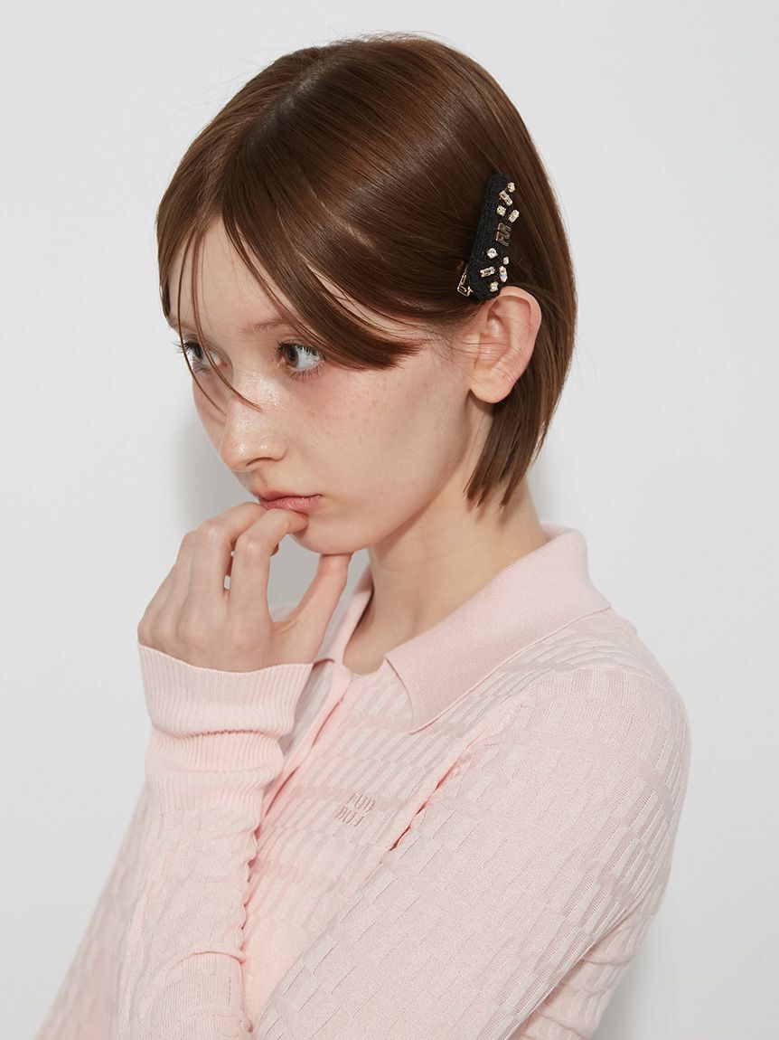 FURFUR「ツイードヘアピンセット」|ヘアバンド|