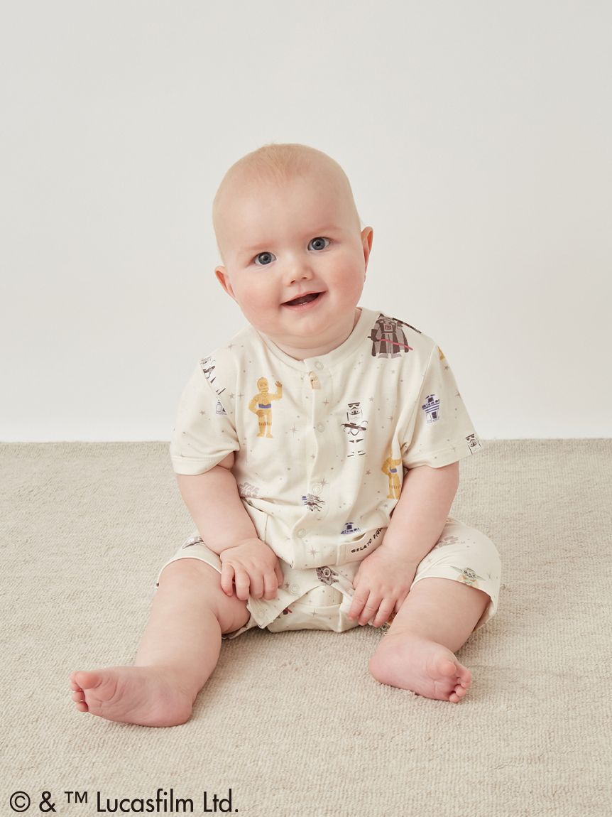 GELATO PIQUE KIDS & BABY「【STAR WARS】【ベビー】総柄半袖ロンパース」|ロンパース|