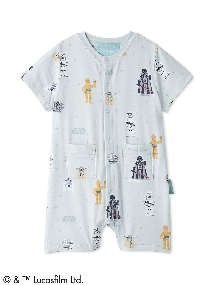 GELATO PIQUE KIDS & BABY「【STAR WARS】【ベビー】総柄半袖ロンパース」|ロンパース|