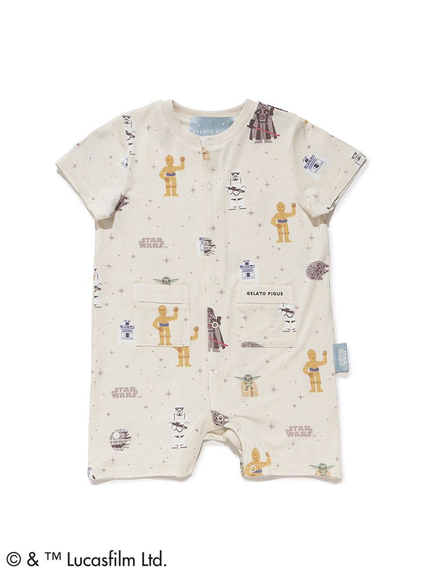 GELATO PIQUE KIDS & BABY「【STAR WARS】【ベビー】総柄半袖ロンパース」|ロンパース|