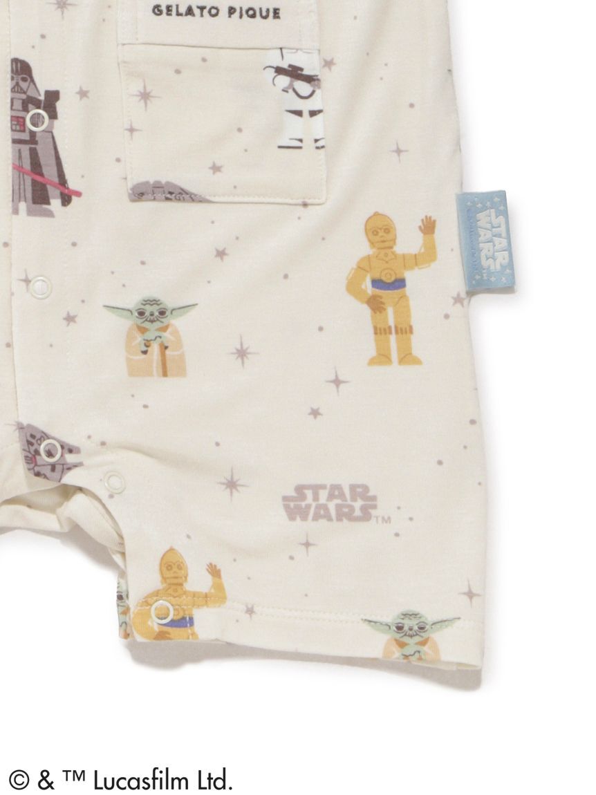 GELATO PIQUE KIDS & BABY「【STAR WARS】【ベビー】総柄半袖ロンパース」|ロンパース|