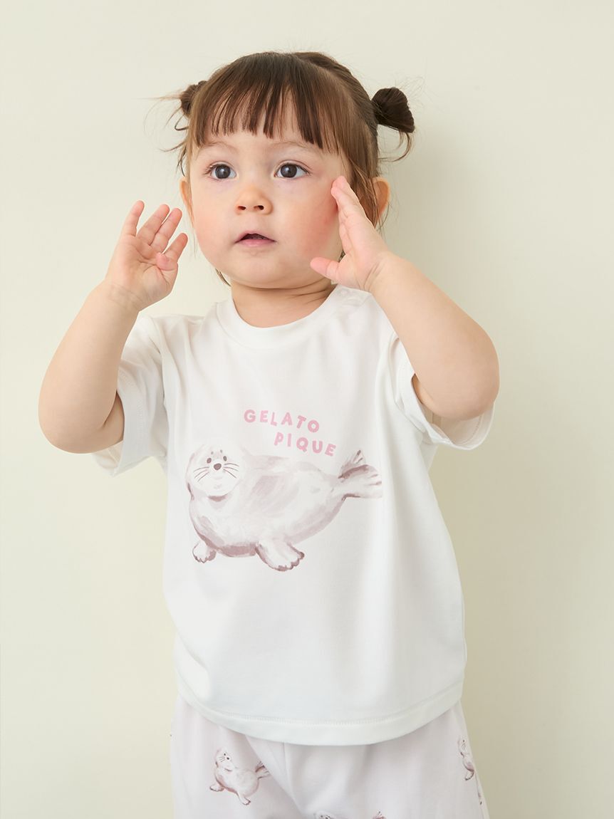 GELATO PIQUE KIDS & BABY「【BABY】【接触冷感】シーアニマル柄ワンポイントTシャツ」|その他ベビーウェア|