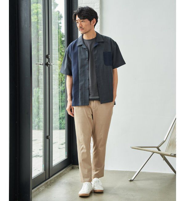 ikka「【雑誌MonoMax5月号掲載】GOKU楽パンツ EASY STRETCH 冷感アンクル「小泉孝太郎さん着用モデル」」|スラックス|
