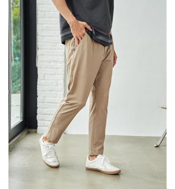 ikka「【雑誌MonoMax5月号掲載】GOKU楽パンツ EASY STRETCH 冷感アンクル「小泉孝太郎さん着用モデル」」|スラックス|