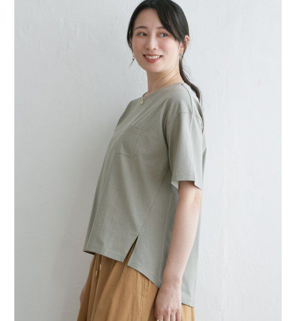 ikka「コットンUSA半袖Tシャツ」|Tシャツ・カットソー|
