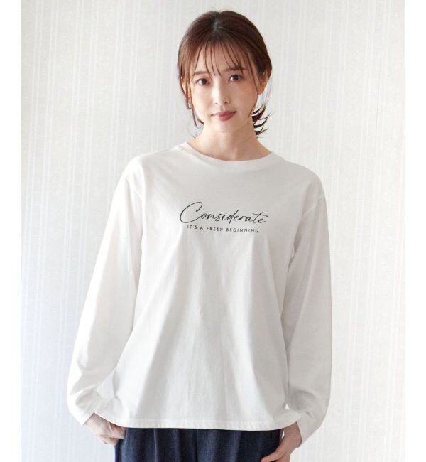 ikka「ロゴフォトプリントロンＴ」|Tシャツ・カットソー|