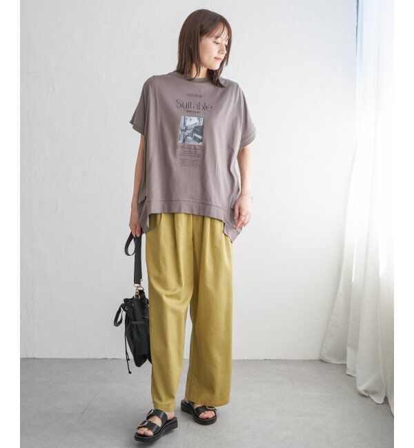 ikka「ロゴフォトプリントチュニックＴ」|その他|