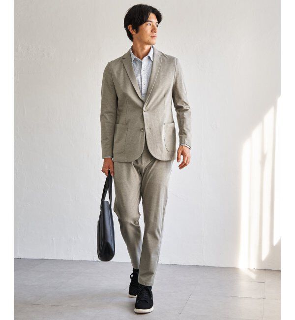IKKA LOUNGE「【雑誌MonoMax4月号掲載】GOKU楽ワークポンチイージーパンツ「小泉孝太郎さん着用モデル」」|スラックス|