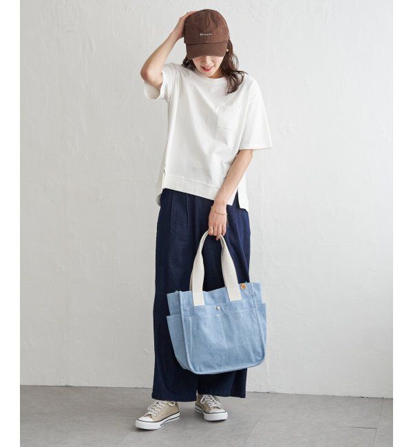 ikka「冷感コットン半袖ポケットTシャツ」|Tシャツ・カットソー|