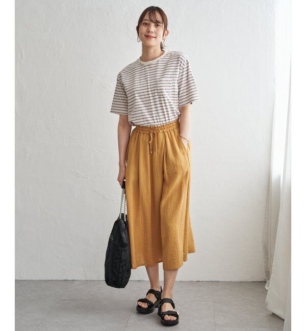 ikka「冷感コットン半袖ポケットTシャツ」|Tシャツ・カットソー|