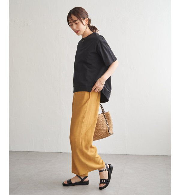 ikka「冷感コットン半袖ポケットTシャツ」|Tシャツ・カットソー|