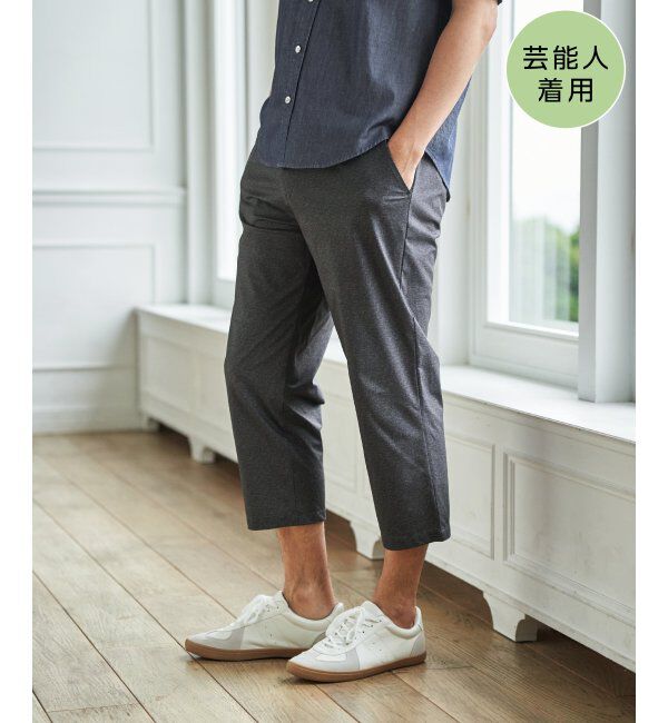 ikka「【接触冷感】GOKU楽 AIRクロップドパンツ【セットアップ対応】」|その他|グレー