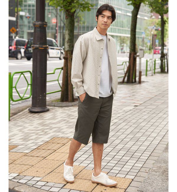 ikka「6.5分丈ドビーイージーハーフパンツ」|その他|