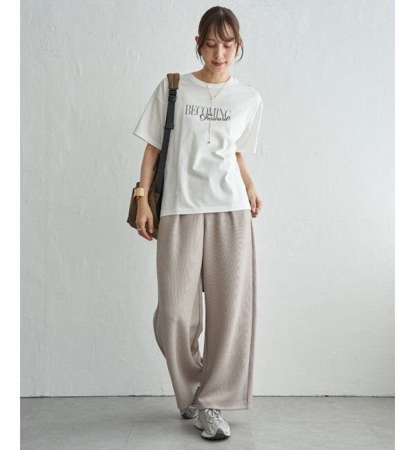 ikka「【接触冷感】ロゴフォトプリントTシャツ」|Tシャツ・カットソー|