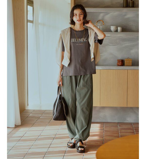 ikka「【接触冷感】ロゴフォトプリントTシャツ」|Tシャツ・カットソー|