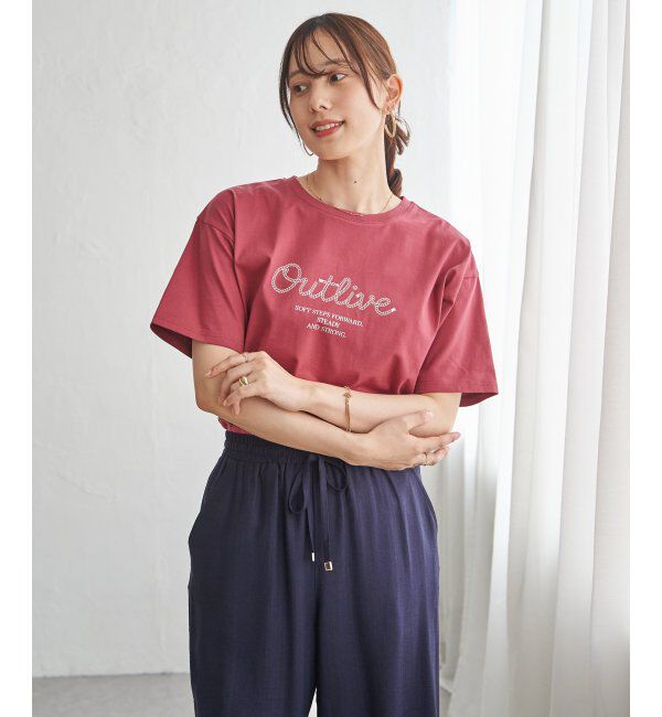 ikka「【接触冷感】ロゴフォトプリントTシャツ」|Tシャツ・カットソー|