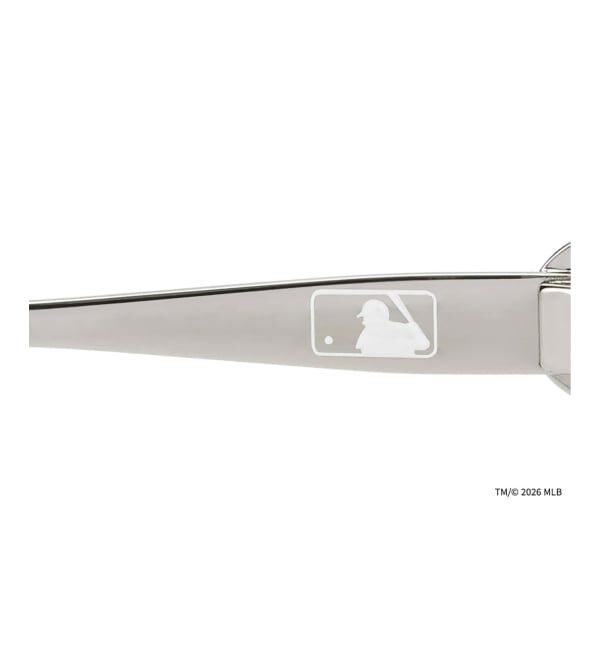  「Zoff | MLB ボストン型 サングラス | メタル カラーレンズ 太縁フレーム おしゃれ 紫外線対策 UVカット」|サングラス|