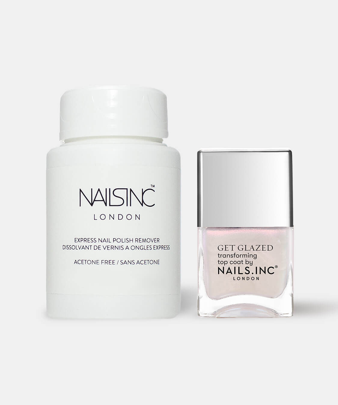 NAILS INC「Remover Pot + Glaze Top」|ネイルケア|Glaze