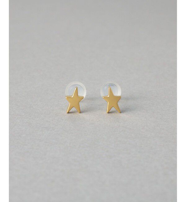 ete「スター ピアス」|ピアス|イエローゴールド