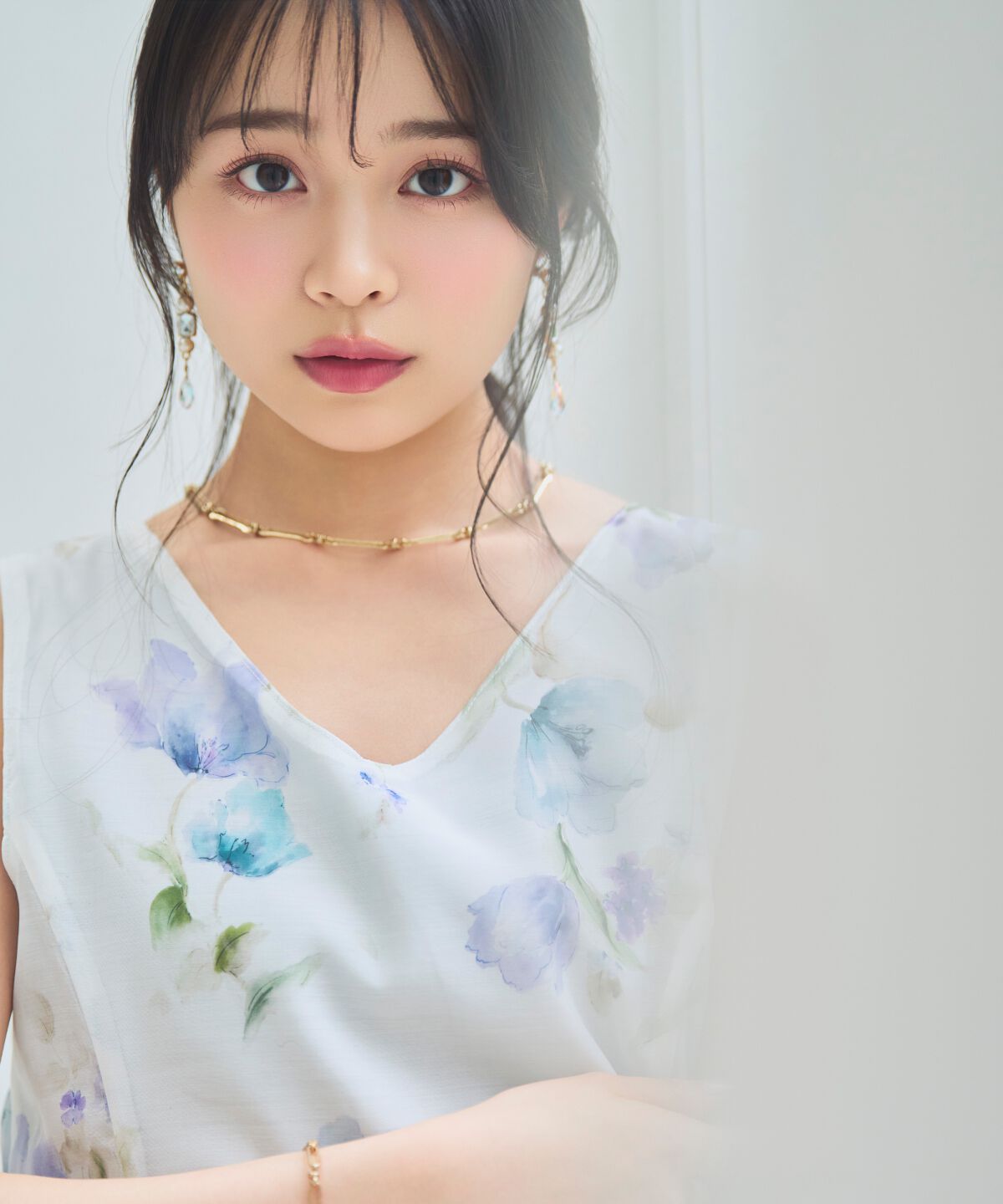 WILLSELECTION「ウォーターフラワープリントリバーシブルワンピース」|ワンピース|