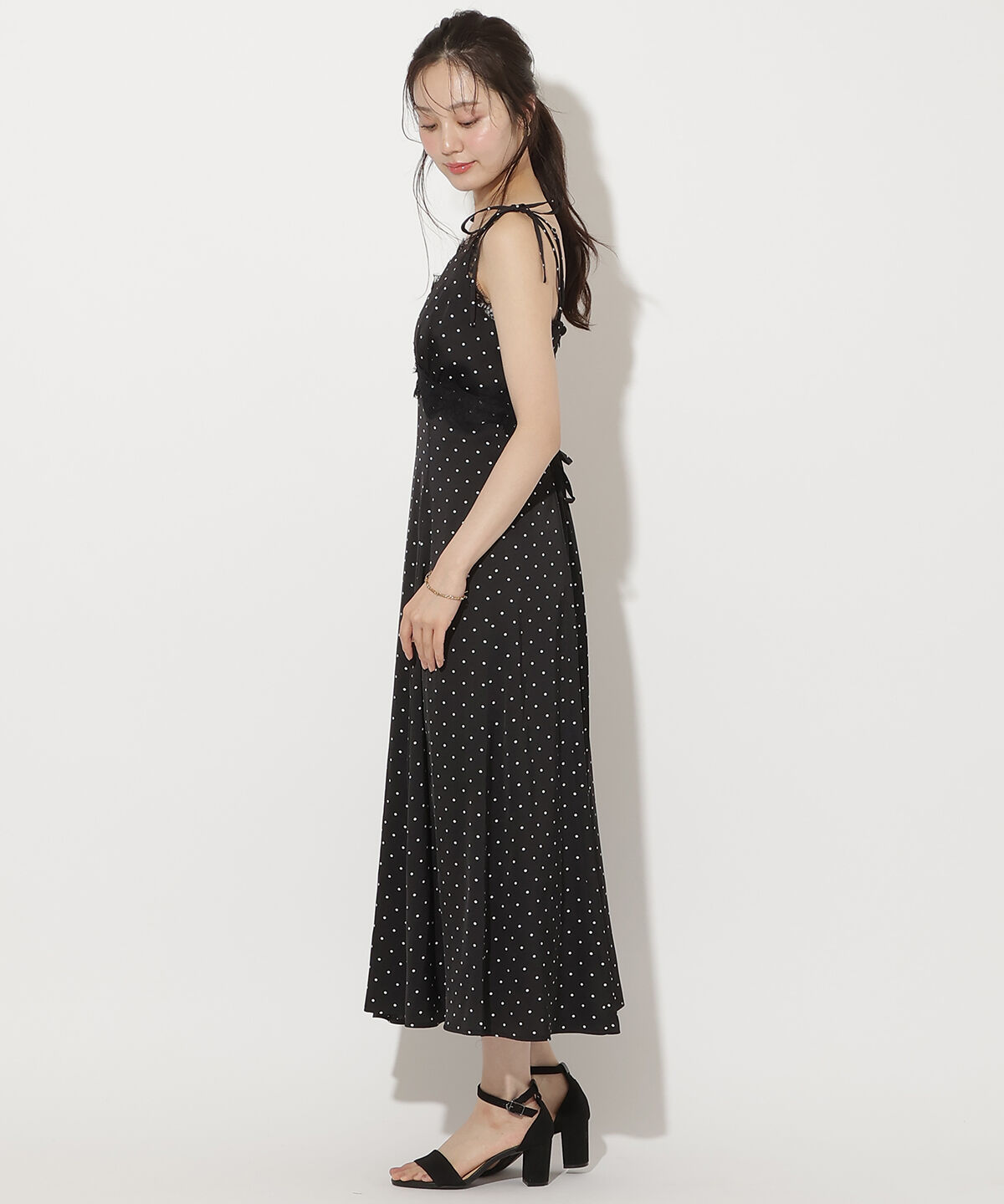 WILLSELECTION「レーストリムキャミワンピース」|ワンピース|