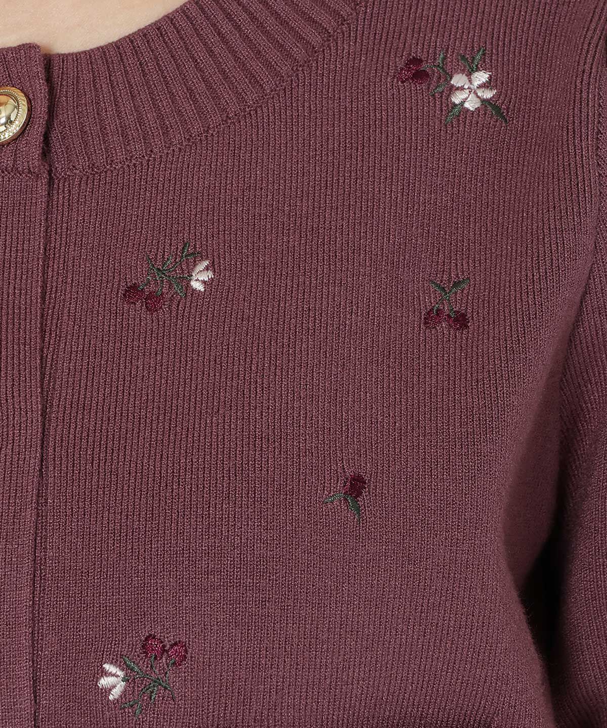 WILLSELECTION「モチーフ刺繍カーディガン」|カーディガン|