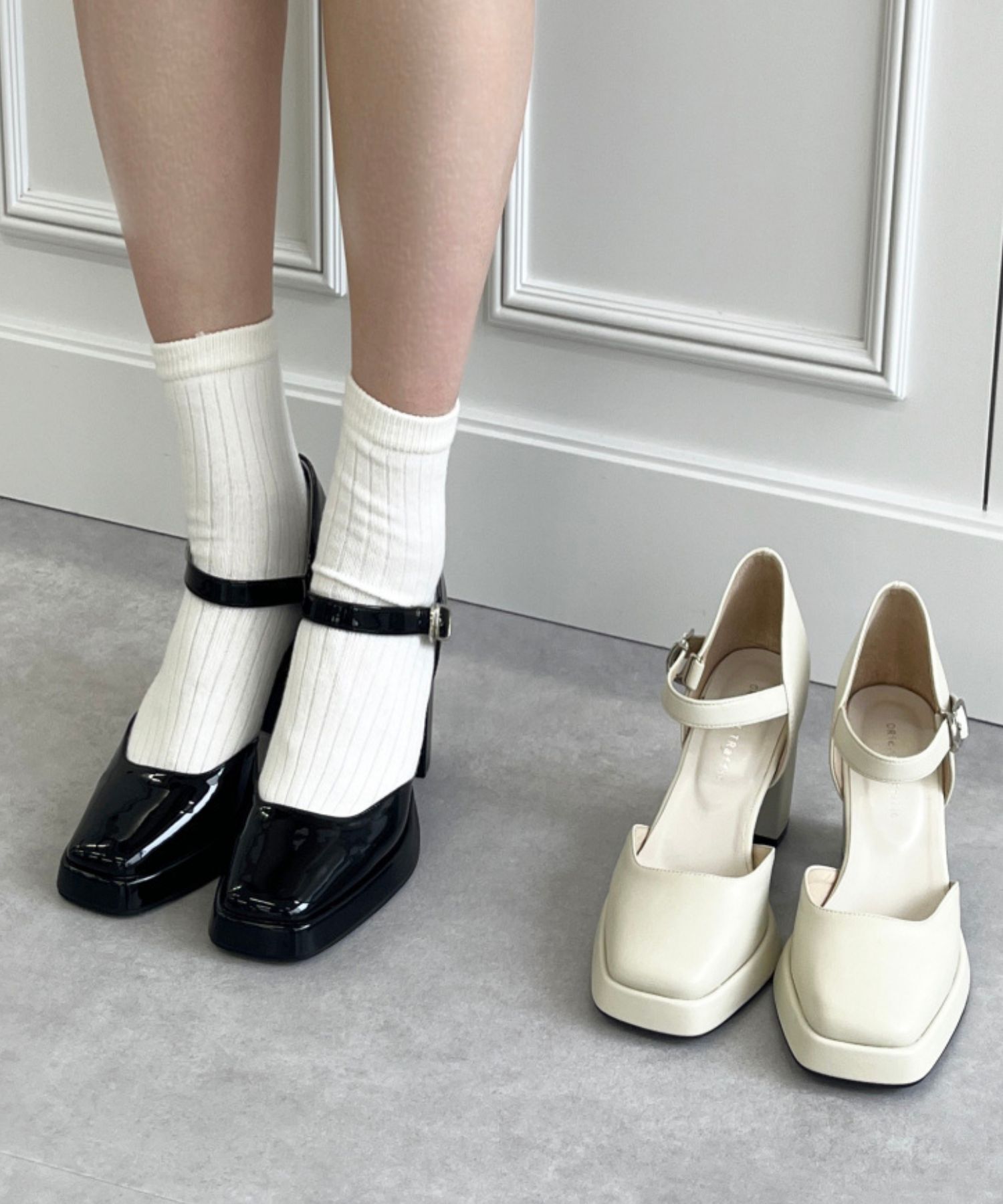 ORiental TRaffic「フレア ソール セパレート パンプス /41111」|パンプス|WHITE