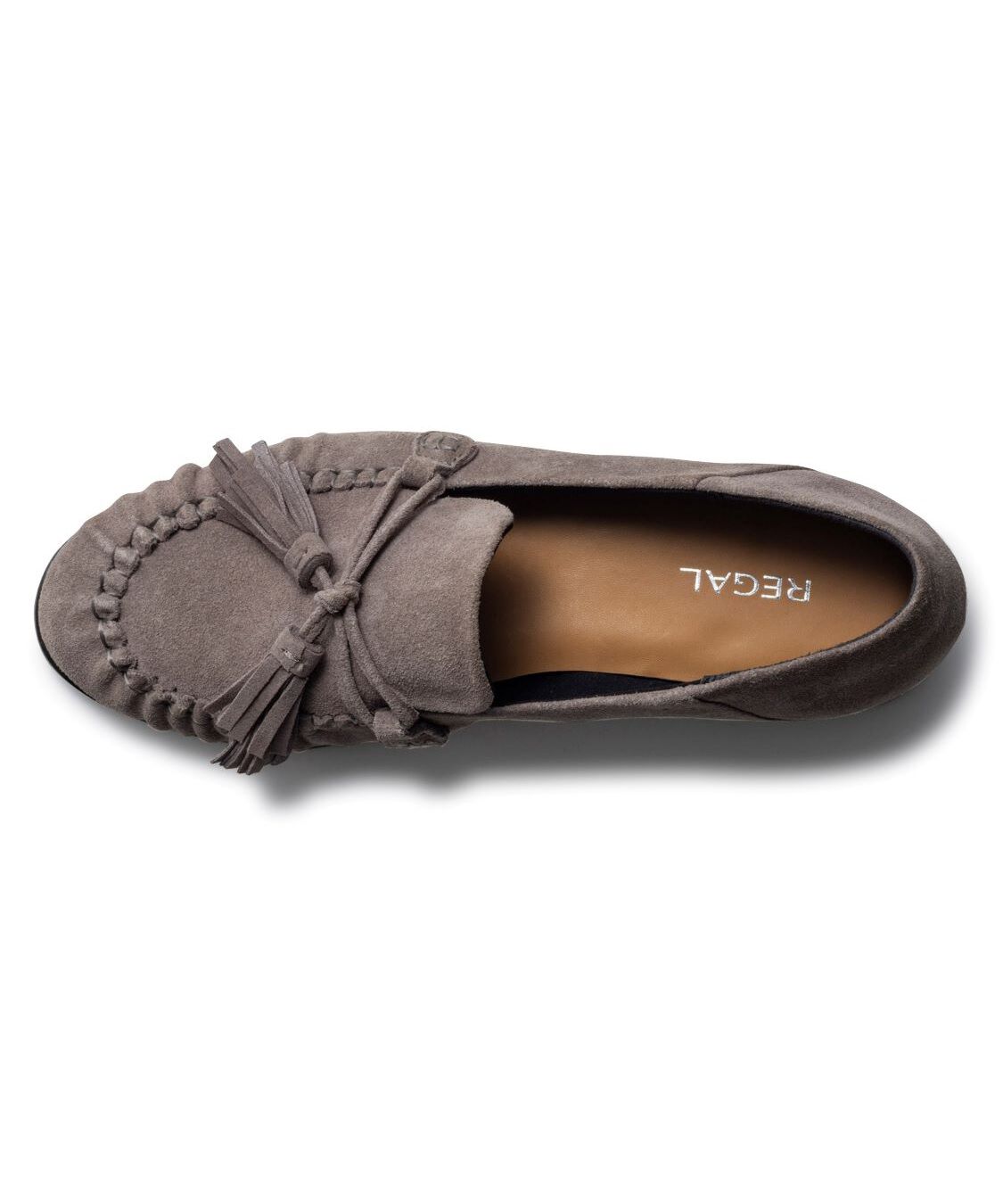 REGAL SHOES「REGAL 【新作】ギャザーフラットモカシン【ヒール15mm】　商品コード：F12SAH」|ローファー|