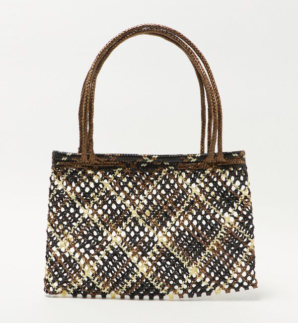 ODETTE E ODILE「＜Diminutivo＞ スカシアミメッシュ L」|かごバッグ|