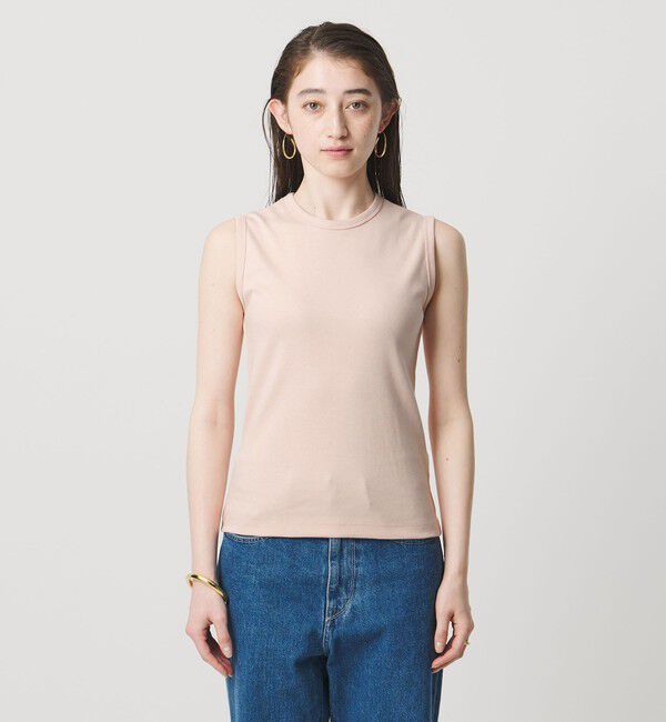 UNITED ARROWS「コットン フライス ノースリーブトップス」|Tシャツ・カットソー|