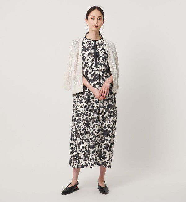 UNITED ARROWS「Spiree ギャザー フレンチスリーブ ワンピース」|ワンピース|