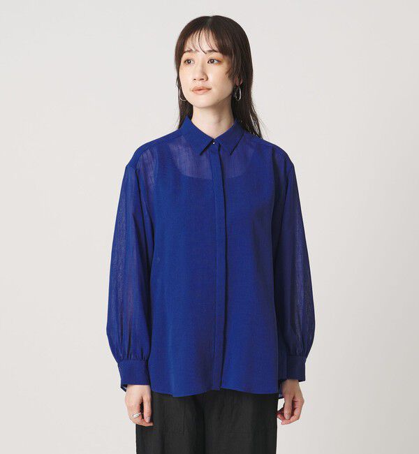 UNITED ARROWS「スラブ シアー シャツ ‐ウォッシャブル‐」|シャツ・ブラウス|