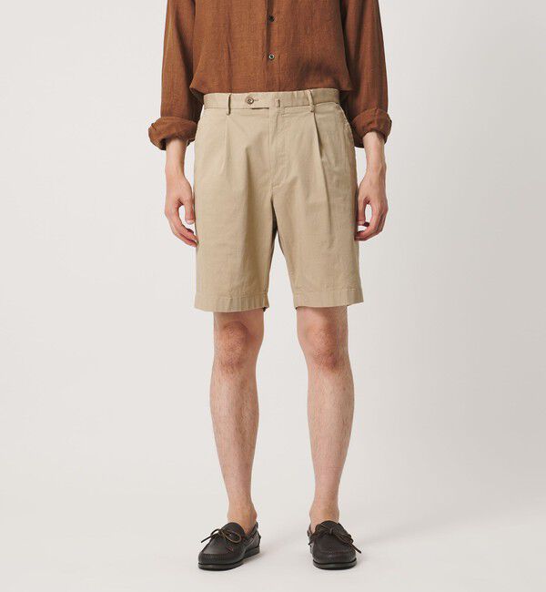 UNITED ARROWS「ツイル ベーシック 1プリーツ ショーツ」|その他|