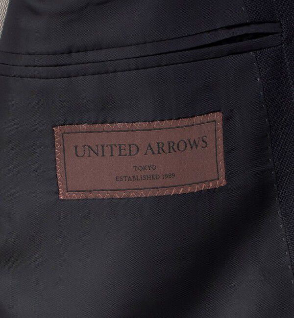UNITED ARROWS「ネイビー ストライプ ダブル 6ボタン スーツ MCーMODEL ヨコストレッチ」|スーツ|