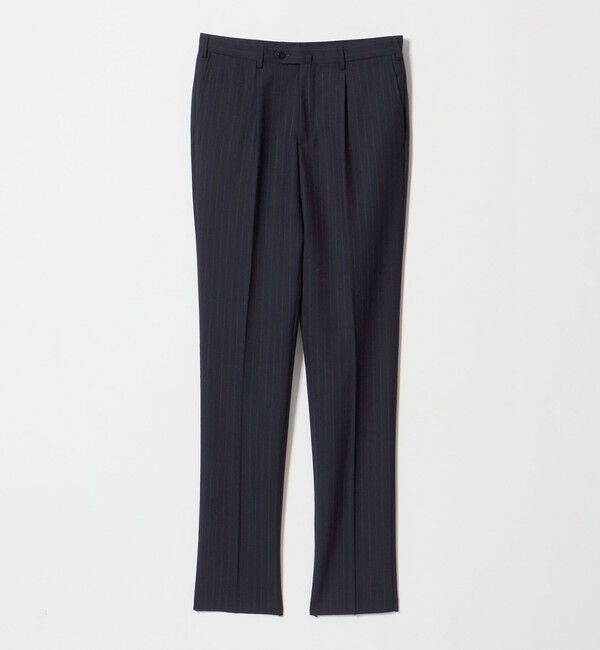 UNITED ARROWS「ネイビー ストライプ ダブル 6ボタン スーツ MCーMODEL ヨコストレッチ」|スーツ|