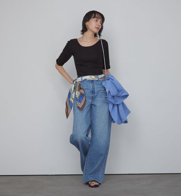 UNITED ARROWS green label relaxing「カップデザインネックTシャツ / カップインナー」|Tシャツ・カットソー|
