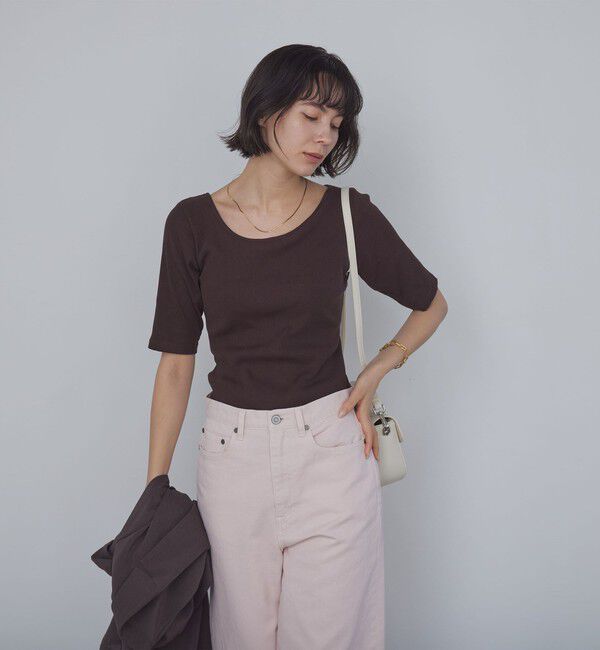 UNITED ARROWS green label relaxing「カップデザインネックTシャツ / カップインナー」|Tシャツ・カットソー|