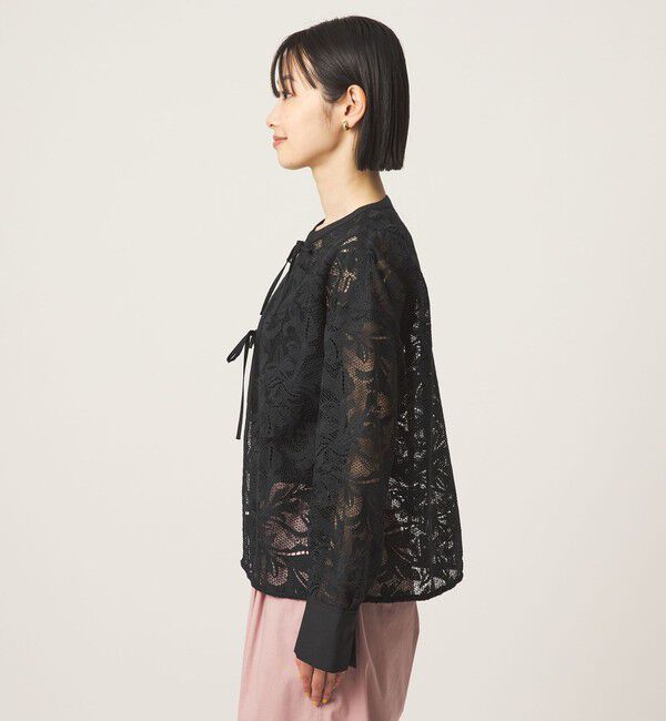 UNITED ARROWS green label relaxing「レース ハオリ ブラウス」|シャツ・ブラウス|