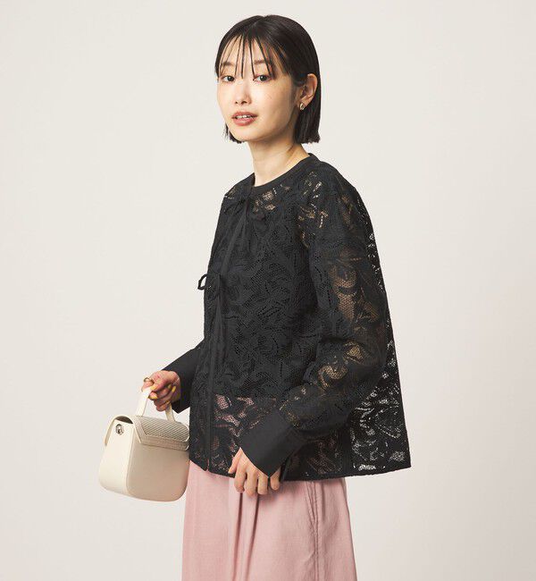 UNITED ARROWS green label relaxing「レース ハオリ ブラウス」|シャツ・ブラウス|