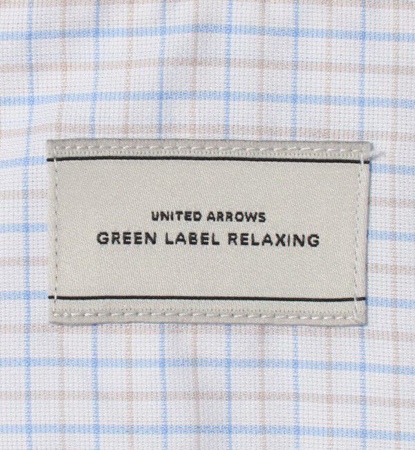UNITED ARROWS green label relaxing「エブリット TC パナマ チェック スナップ ボタンダウン シャツ -イージーアイロン・通気性-」|シャツ・ブラウス|