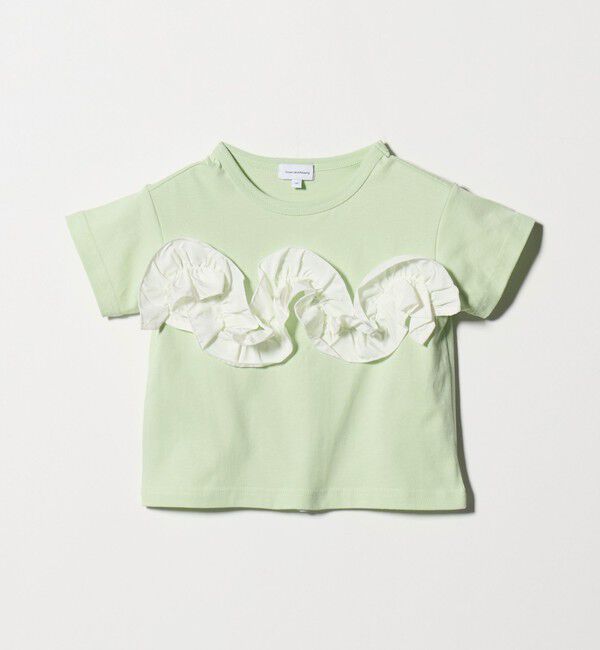 UNITED ARROWS green label relaxing「【スタメンシリーズ】フリル Tシャツ / キッズ  100cm-160cm」|Tシャツ・カットソー|