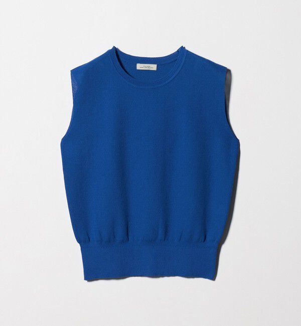 UNITED ARROWS green label relaxing「ブライトシアー ノースリーブ ニット」|ニット・セーター|