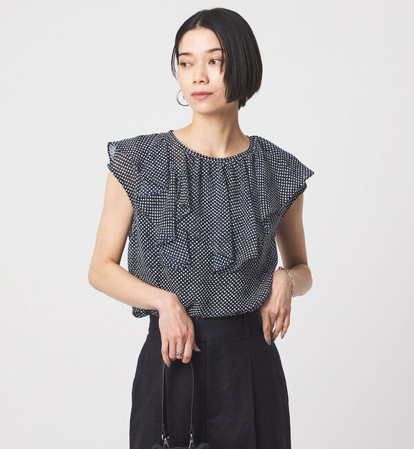 UNITED ARROWS green label relaxing「アシンメトリー フリル フレンチスリーブ ブラウス」|シャツ・ブラウス|その他2