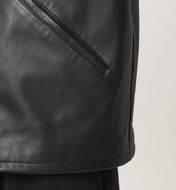 UNITED ARROWS green label relaxing「ラムレザー トラッカー ジップ ブルゾン」|その他|