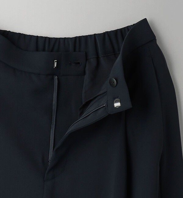 BEAUTY&YOUTH UNITED ARROWS「【WEB限定 Wardrobe DAILY MINIMAL】ダブルクロス タックワイドストレートパンツ ウォッシャブル」|スラックス|